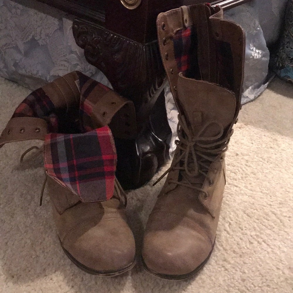 size 10 Madden Girl combat boots